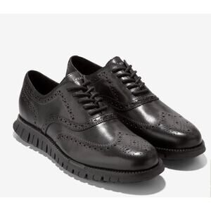 NEW Cole Haan Men's 12w Black ZERØGRAND Remastered Wingtip Oxfords C20719